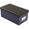 Oxford Index Card Storage Box, 6-1/2"Wx11-1/2"Lx5"H, Indigo/Black OXF406462 - alternate 4